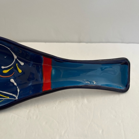 ANORU, S.L Ceramicas Hand Painted Ceramic Spoon Rest Made in SPAIN - Picture 4 of 8